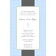 Elegant Blue Cross Invitations Image 1 of 3